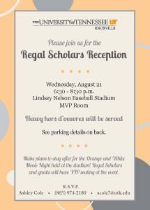 Regal Scholar Parent Invite Front